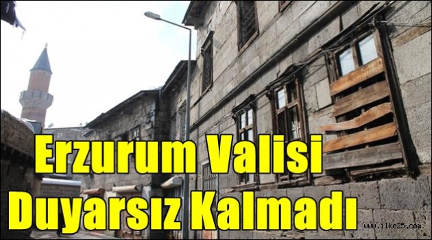 Erzurum Valisi Duyarsız Kalmadı