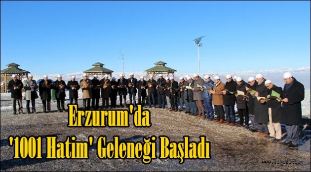 Erzurum'da '1001 Hatim' Geleneği Başladı