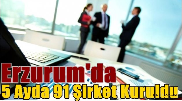 Erzurum'da 5 Ayda 91 Şirket Kuruldu