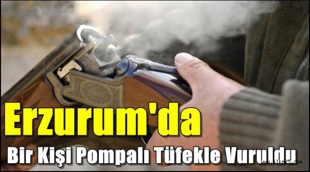 Erzurum'da Bir Kişi Pompalı Tüfekle Vuruldu