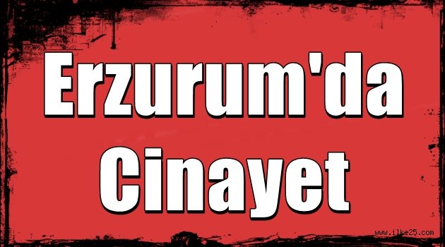 Erzurum'da Cinayet