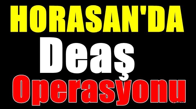 Horasan'da Deaş Operasyonu