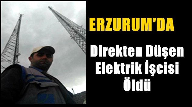 Erzurum'da Direkten Düşen Elektrik İşcisi Öldü