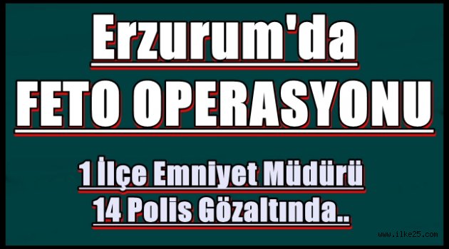Erzurum'da Feto Operasyonu!!!