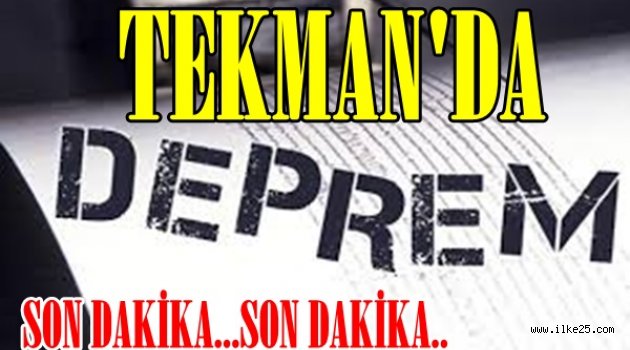 Erzurum'da Hafif Şiddetli Deprem