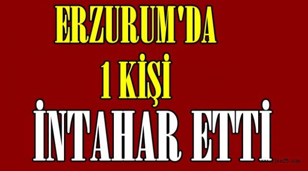 Erzurum'da İntihar!!