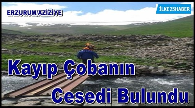 Erzurum'da Kayıp Çobanın Cesedi Bulundu