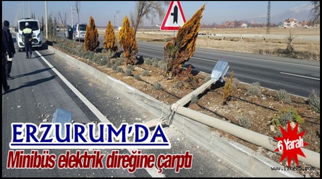 Erzurum'da Kaza Ucuz Atlatıldı
