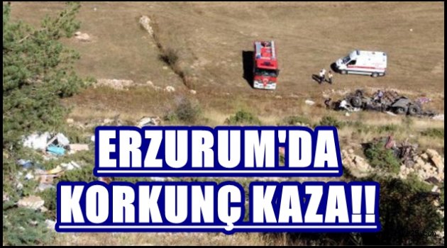 ERZURUM'DA  KORKUNÇ KAZA!!