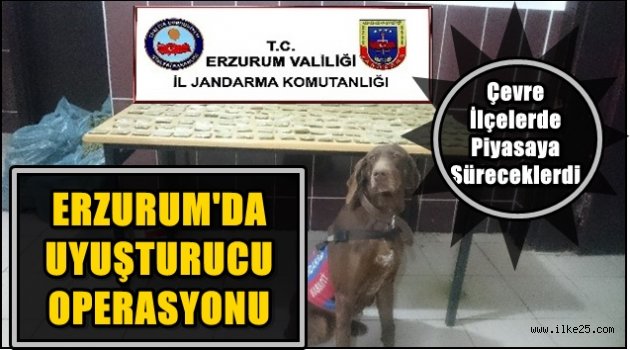 Erzurum'da Uyuşturucu Operasyonu!!