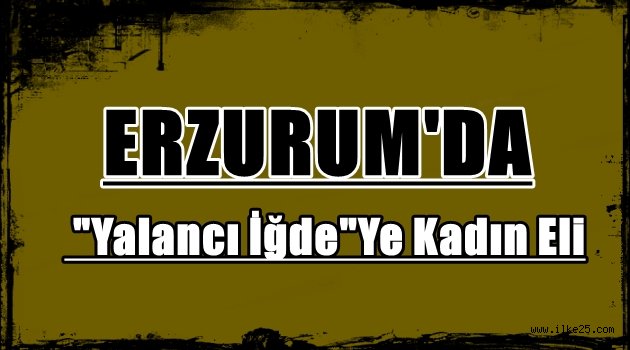 Erzurum'da 'Yalancı İğde'Ye Kadın Eli