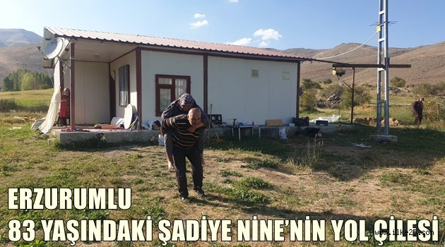 ERZURUMLU 83 YAŞINDAKİ ŞADİYE NİNE'NİN YOL ÇİLESİ