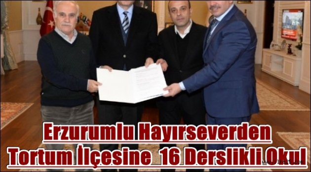 Erzurumlu Hayırseverden 16 Derslikli Okul