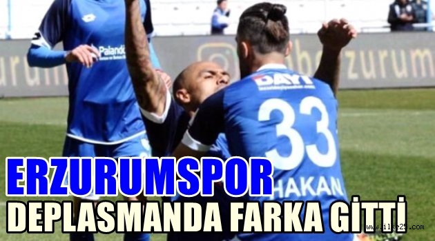 Erzurumspor Deplasmanda Farka Gitti