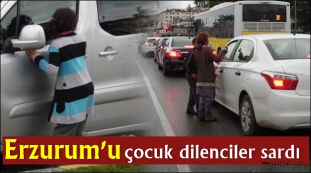  Erzurum'u çocuk dilenciler sardı