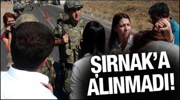 Figen Yüksekdağ Şırnak'a Alınmadı