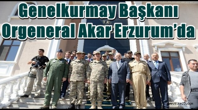 Genelkurmay Başkanı Orgeneral Akar Erzurum'da