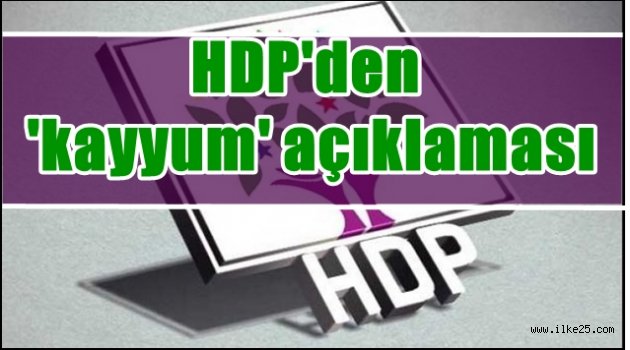 HDP'den 'kayyum' açıklaması