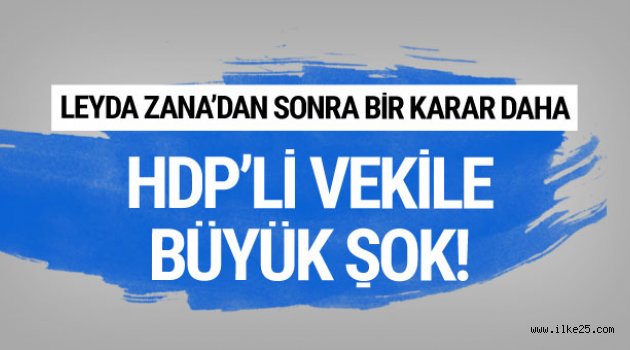 HDP'li vekile büyük şok oy çokluğu ile kabul edildi