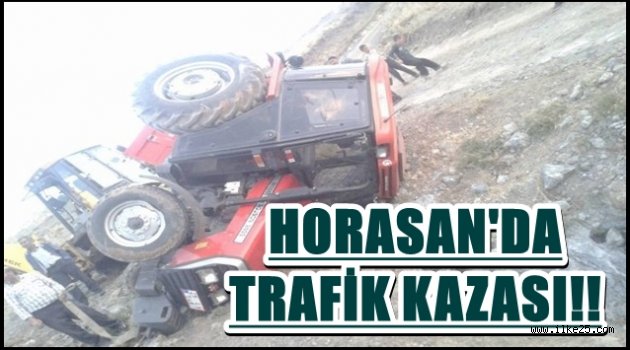 Horasan'da trafik kazası