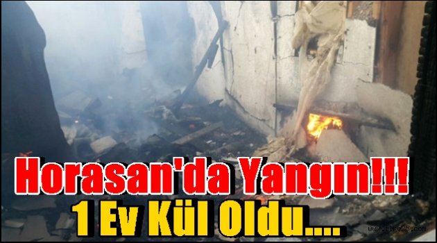 Horasan'da Yangın!!!