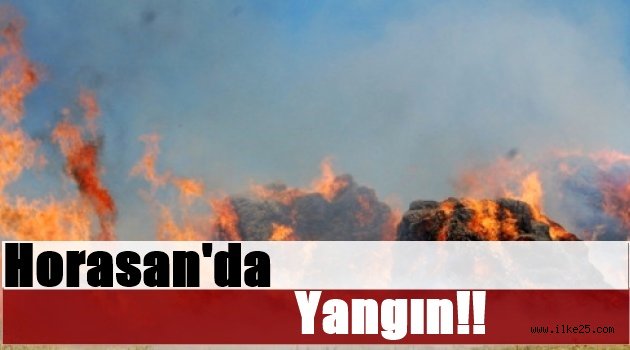 Horasan'da Yangın!!