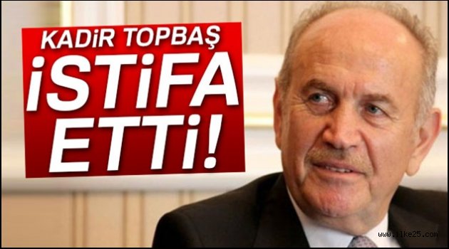 İBB Başkanı Kadir Topbaş istifa etti