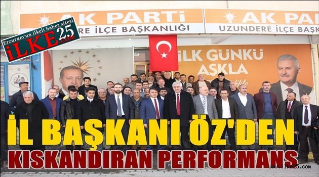 İl Başkanı Öz'den kıskandıran performans..