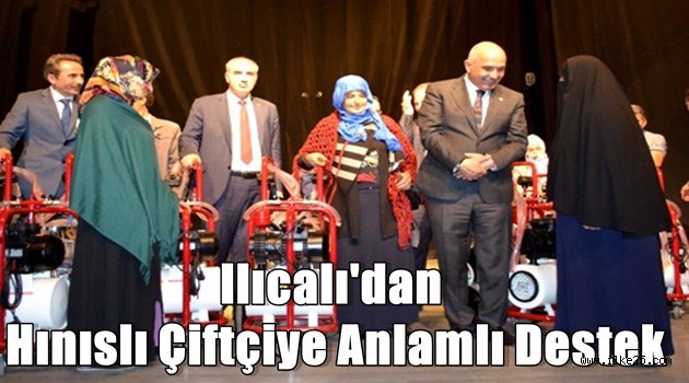 Ilıcalı'dan Hınıslı Çiftçiye Anlamlı Destek