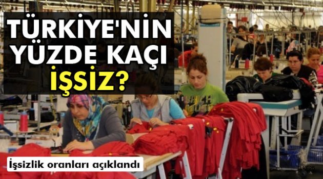 İşsizlik rakamları açıklandı