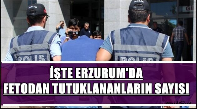 İŞTE ERZURUM'DA FETODAN TUTUKLANANLARIN SAYISI