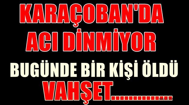 Karaçoban'da Sular Durulmuyor!!1 Kişi Daha Öldü!