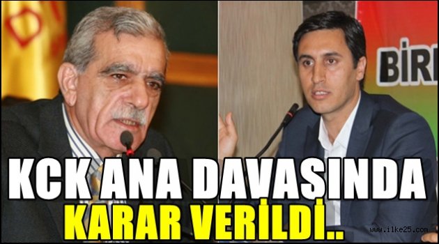 KCK ana davasında karar verildi