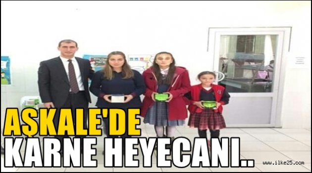 Aşkale'de karne heyecanı