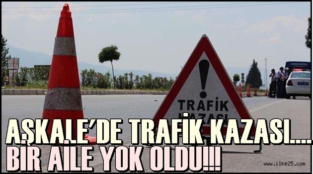 Aşkale'de Trafik Kazası..1 Aile Yok Oldu!