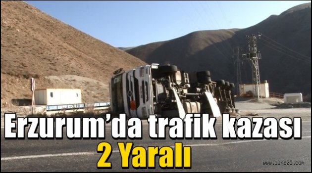 Erzurum'da trafik kazası: 2 yaralı