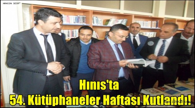 Hınıs'ta 54. Kütüphaneler Haftası Kutlandı!