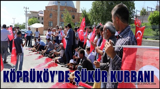 KÖPRÜKÖY'DE ŞÜKÜR KURBANI