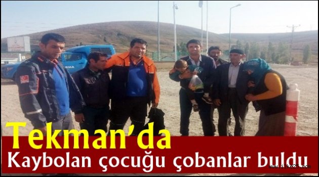 Tekman'da Kaybolan 3 yaşındaki çocuğu çobanlar buldu