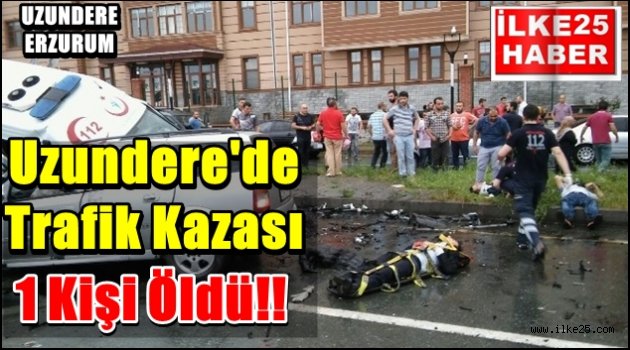 Uzundere'de Trafik Kazası!!!