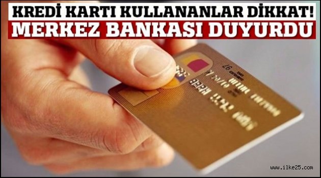 Merkez Bankası'ndan kredi kartı açıklaması