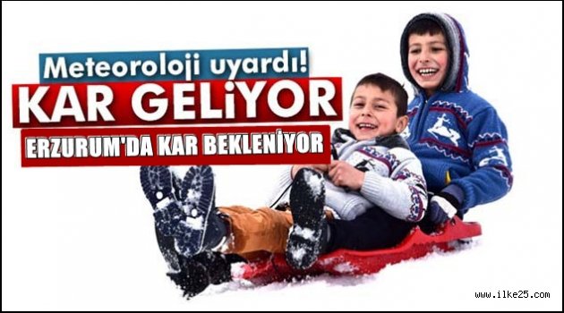 Meteoroloji uyardı! Kar geliyor