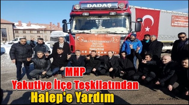 Mhp Yakutiye İlçe Teşkilatından Halep'e Yardım