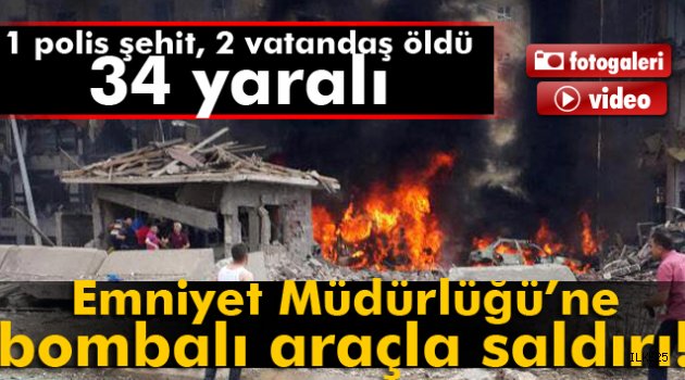 Midyat Emniyet Müdürlüğü'ne bombalı saldırı!