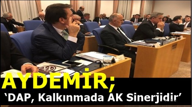 Milletvekili Aydemir: 'DAP, Kalkınmada AK sinerjidir'