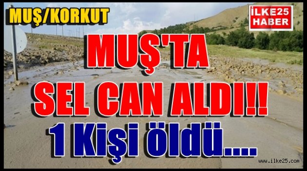 Muş'ta sel can aldı