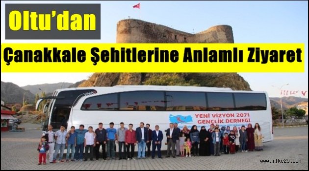 Oltu'dan Çanakkale Şehitlerine Anlamlı Ziyaret