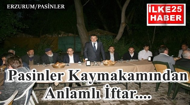 Pasinler Kaymakamından Anlamlı İftar..