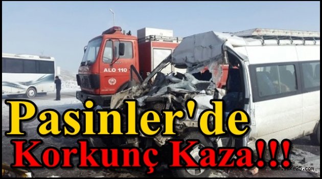 Pasinler'de Korkunç Kaza!!!