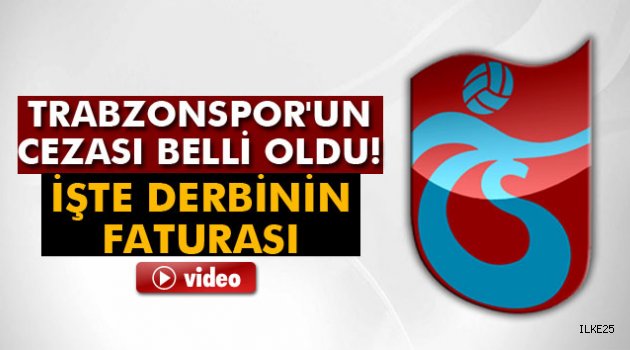 PFDK Trabzonspor'a cezayı kesti